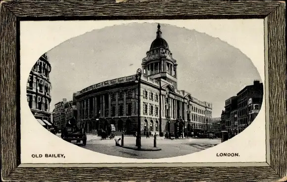 Passepartout Ak London City England, Old Bailey