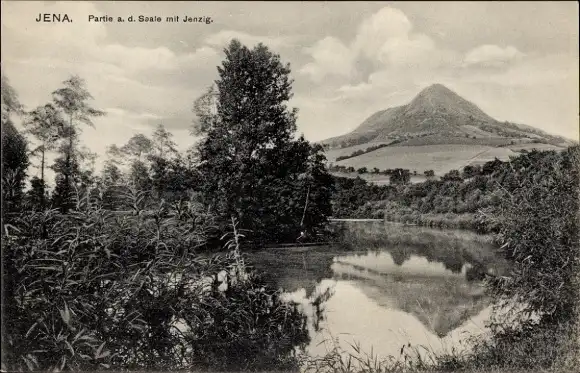 Ak Jena in Thüringen, Jenzig, Saale