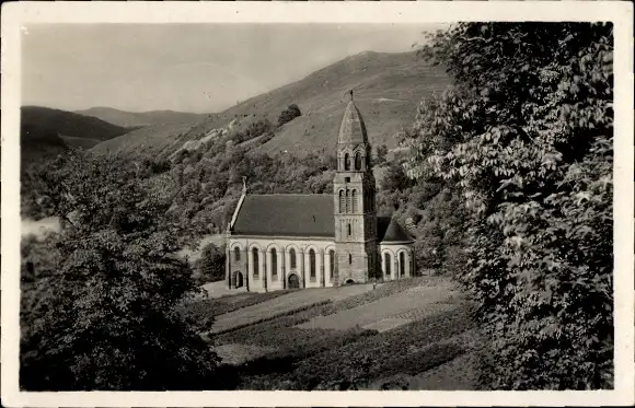 Ak Metzeral Elsass Haut Rhin, Katholische Kirche