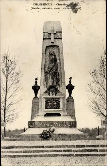 Ak Champenoux Meurthe et Moselle, Cimetiere National