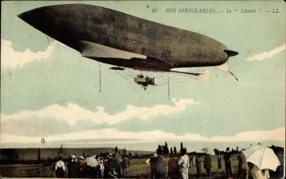 Ak Französisches Luftschiff, Zeppelin Liberte
