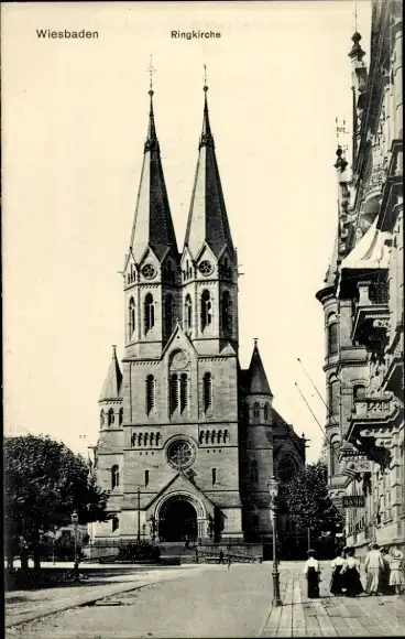 Ak Wiesbaden in Hessen, Ringkirche
