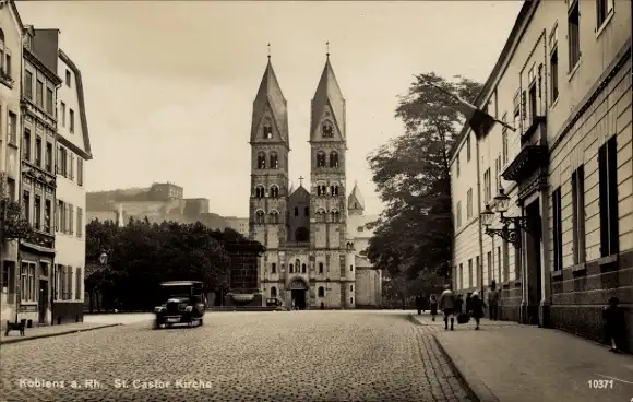 Ak Koblenz, St Castor Kirche