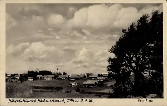 Ak Höchenschwand im Schwarzwald, Panorama vom Ort