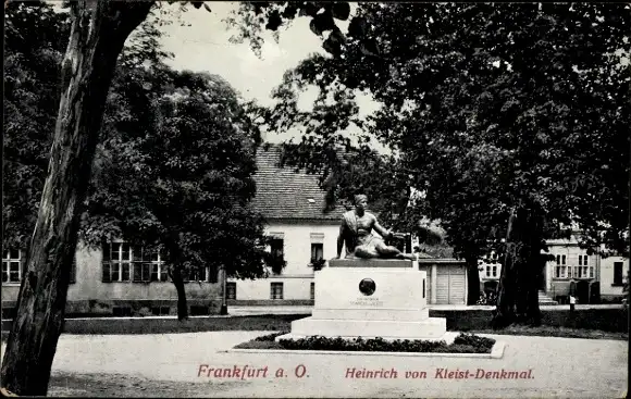 Ak Frankfurt an der Oder, Heinrich von Kleist Denkmal