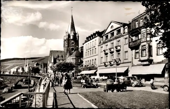 Ak Bernkastel Kues an der Mosel, Moselpromenade