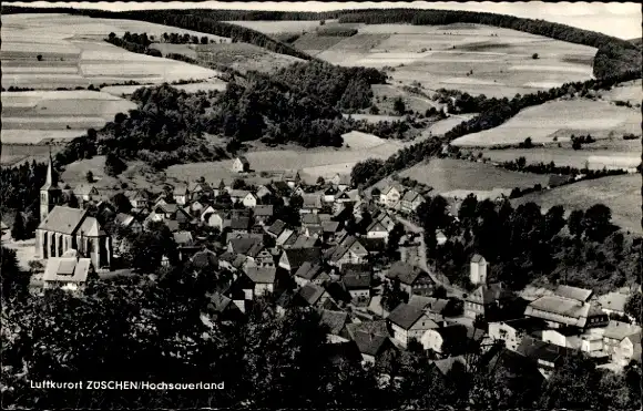 Ak Züschen Winterberg im Sauerland, Panorama