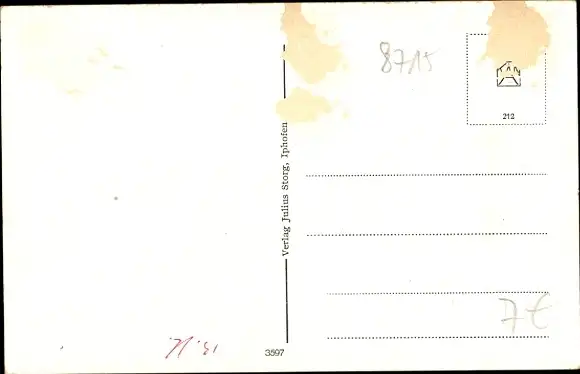 Ak Iphofen in Unterfranken, Rödelseer Tor
