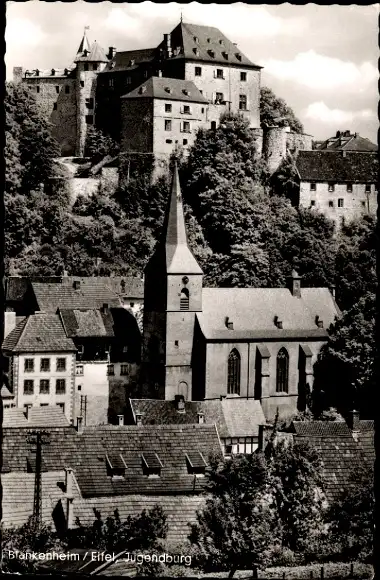 Ak Blankenheim i.d. Eifel, Teilansicht,  Jugendburg