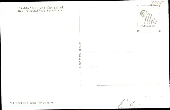 Ak Bad Peterstal Griesbach im Schwarzwald Baden, Panorama