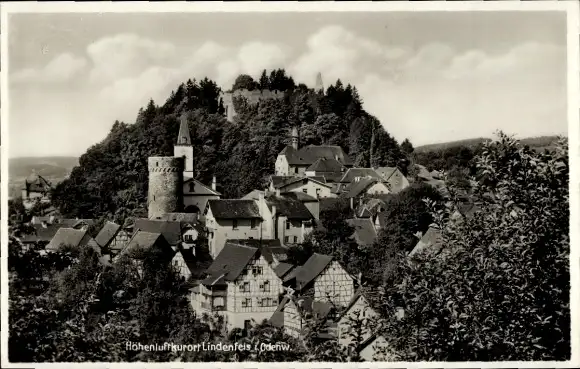 Ak Lindenfels im Odenwald, Teilansicht