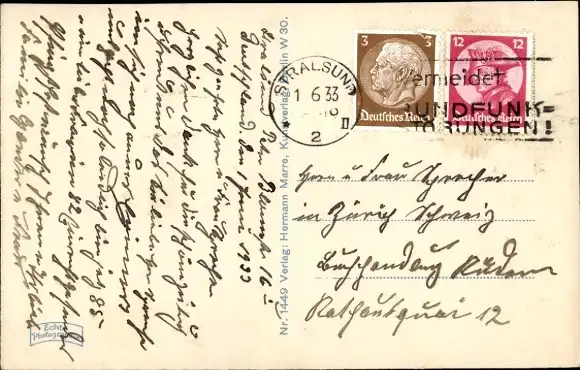 Ak Stralsund in Vorpommern, Trajekt-Fähre, Teilansicht, Kirchtürme