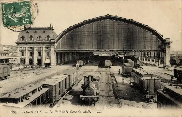 Ak Bordeaux-Gironde, Gare du Midi Hall