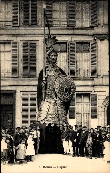 Ak Douai Nord, Gayant, Straßenfest, Karneval