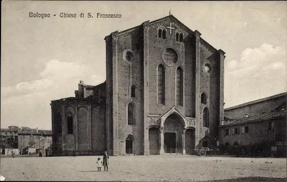 Ak Bologna Emilia Romagna, St Francesco Kirche