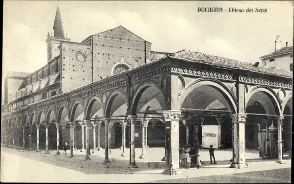Ak Bologna Emilia Romagna, Basilica di Santa Maria dei Servi