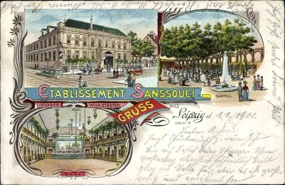 Litho Leipzig in Sachsen, Etablissement Sanssouci