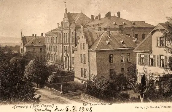 Ak Homberg an der Efze Hessen, Kgl. Lehrer Seminar