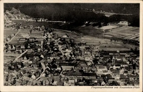 Ak Hauenstein in der Pfalz, Flugzeugaufnahme