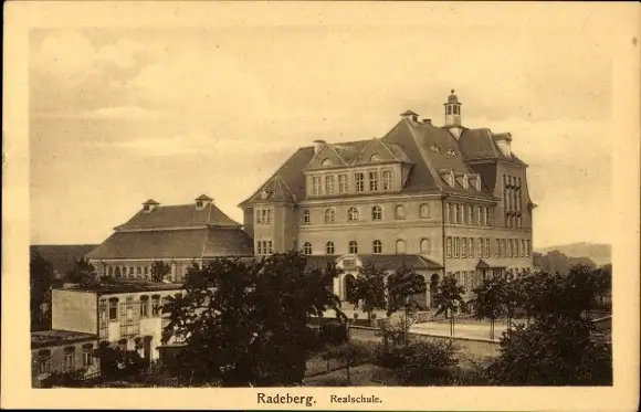 Ak Radeberg in Sachsen, Realschule