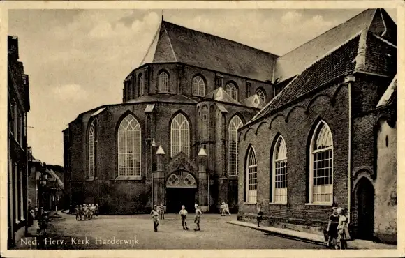 Ak Harderwijk Gelderland, Ned. Herv. Kerk