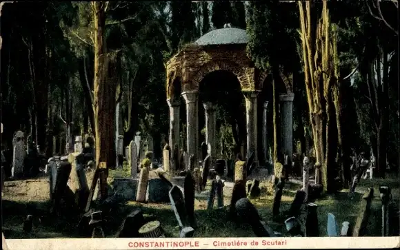 Ak Istanbul Konstantinopel Türkei, Skutari-Friedhof