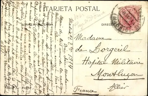 Ak Madrid, Spanien, Bank von Spanien