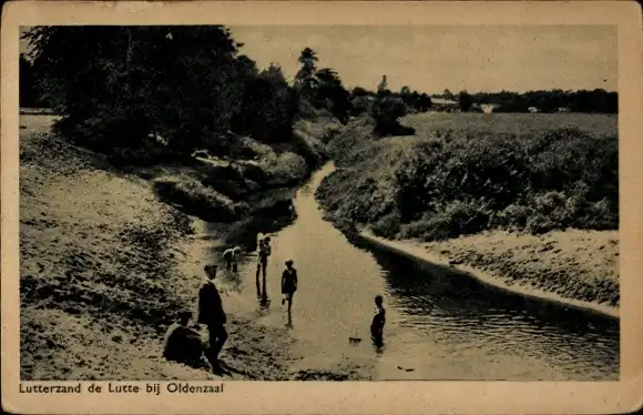 Ak De Lutte Overijssel, Lutterzand, Badestelle