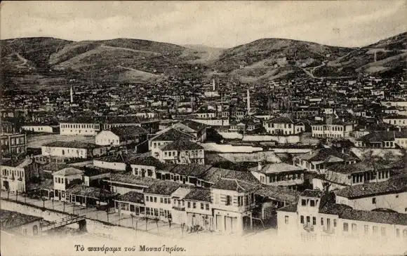 Ak Monastir Mazedonien, Gesamtansicht