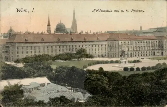 Ak Wien 1, Heldenplatz, Hofburg