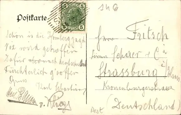 Ak Kärnten, Villa Homberg, Forsthaus
