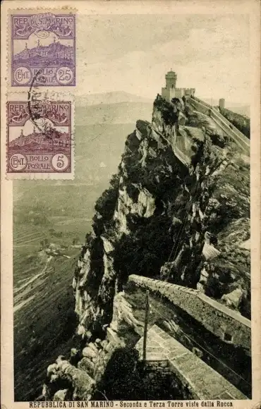 Ak San Marino, Seconda e Terza Torre viste dalla Rocca