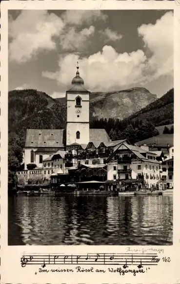 Lied Ak St. Wolfgang Oberösterreich, Kirche, Im weißen Rößle am Wolfgangsee