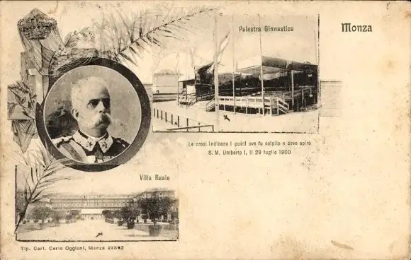 Ak Monza Lombardia, Umberto I, Villa Reale, Palestra Ginnastica