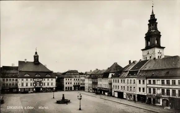 Ak Krosno Odrzańskie Crossen Oder Ostbrandenburg, Markt