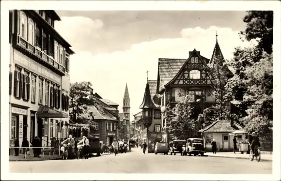 Ak Meiningen in Thüringen, Blick zur Georgstraße