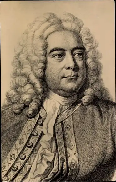 Ak Komponist Georg Friedrich Händel, Portrait