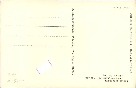 Ak Komponist Pietro Mascagni, Portrait