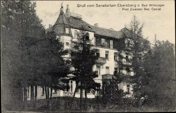 Ak Bad Wildungen in Nordhessen, Sanatorium Ebersberg