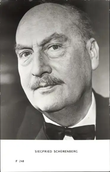 Ak Schauspieler Siegfried Schürenberg, Portrait