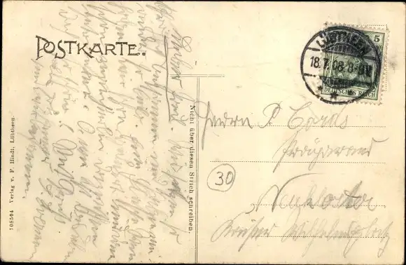 Ak Lübtheen in Mecklenburg, Bahnhof, Gleisseite, Eisenbahn