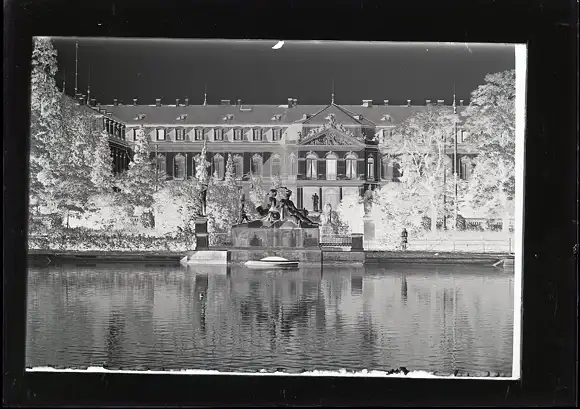 48 Glas Negative Stuttgart in Württemberg, Innenstadt, Park, diverse Ansichten