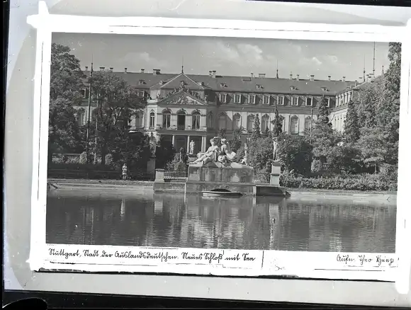 48 Glas Negative Stuttgart in Württemberg, Innenstadt, Park, diverse Ansichten