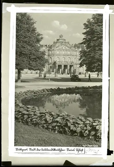 48 Glas Negative Stuttgart in Württemberg, Innenstadt, Park, diverse Ansichten