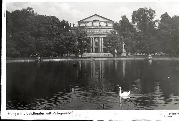 48 Glas Negative Stuttgart in Württemberg, Innenstadt, Park, diverse Ansichten