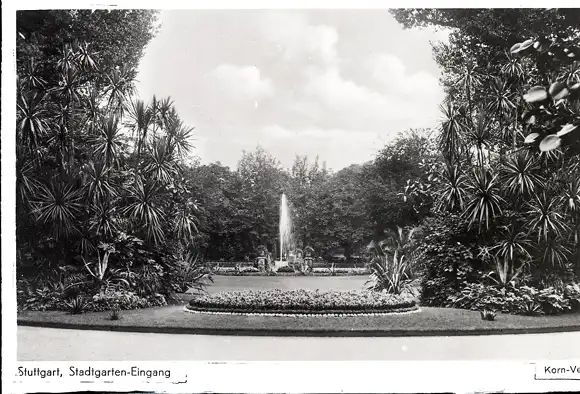 48 Glas Negative Stuttgart in Württemberg, Innenstadt, Park, diverse Ansichten