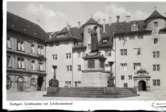 48 Glas Negative Stuttgart in Württemberg, Innenstadt, Park, diverse Ansichten