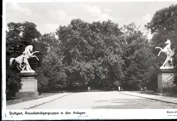 48 Glas Negative Stuttgart in Württemberg, Innenstadt, Park, diverse Ansichten