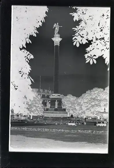 48 Glas Negative Stuttgart in Württemberg, Innenstadt, Park, diverse Ansichten