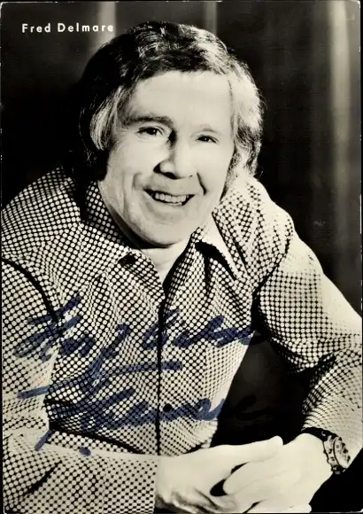 Ak Schauspieler Fred Delmare, Portrait, Autogramm
